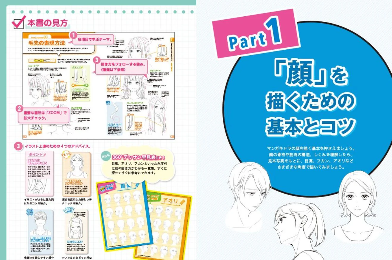 360° Any angle perfect master! Manga Character Faces, Hairstyles, and Expressions - Image 3
