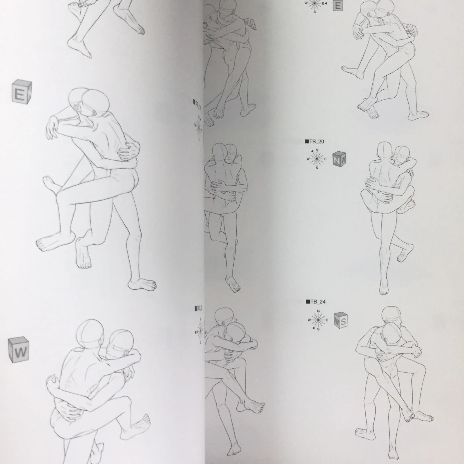 BL Pose Collection Love Scene Drawing Collection 2 w/CD-ROM - Image 5