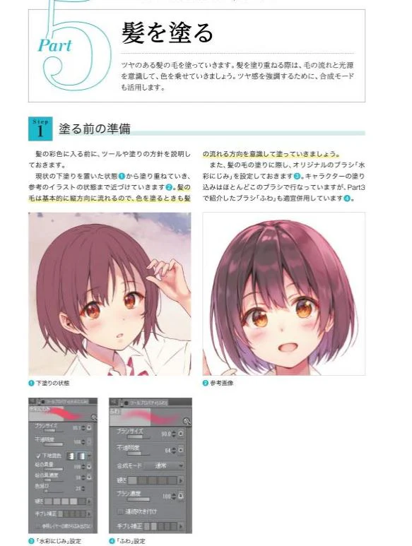 Character Making Bishoujo Illustration x Texture Expression of skin, hair, eyes, and clothes - Image 8