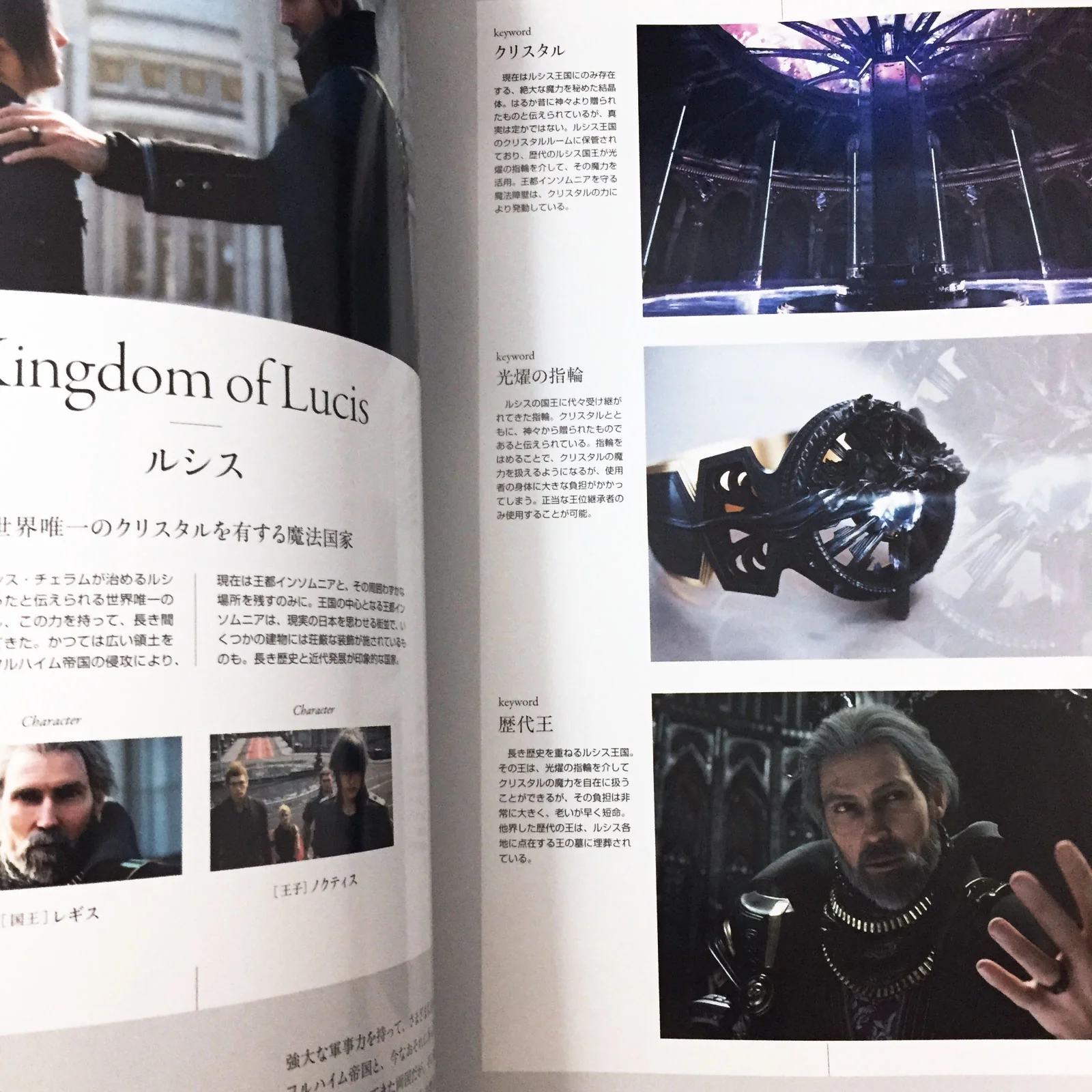 Final Fantasy XV 15 1st Official Guide Book World Prologue - Image 5