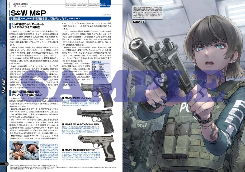 GUN & GIRL Illustrated Automatic Pistols of the World - Image 2