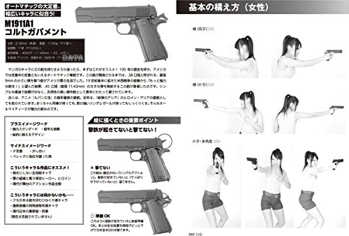 Handgun & Rifle Combat Pose Collection for Manga w/CD-ROM - Image 6