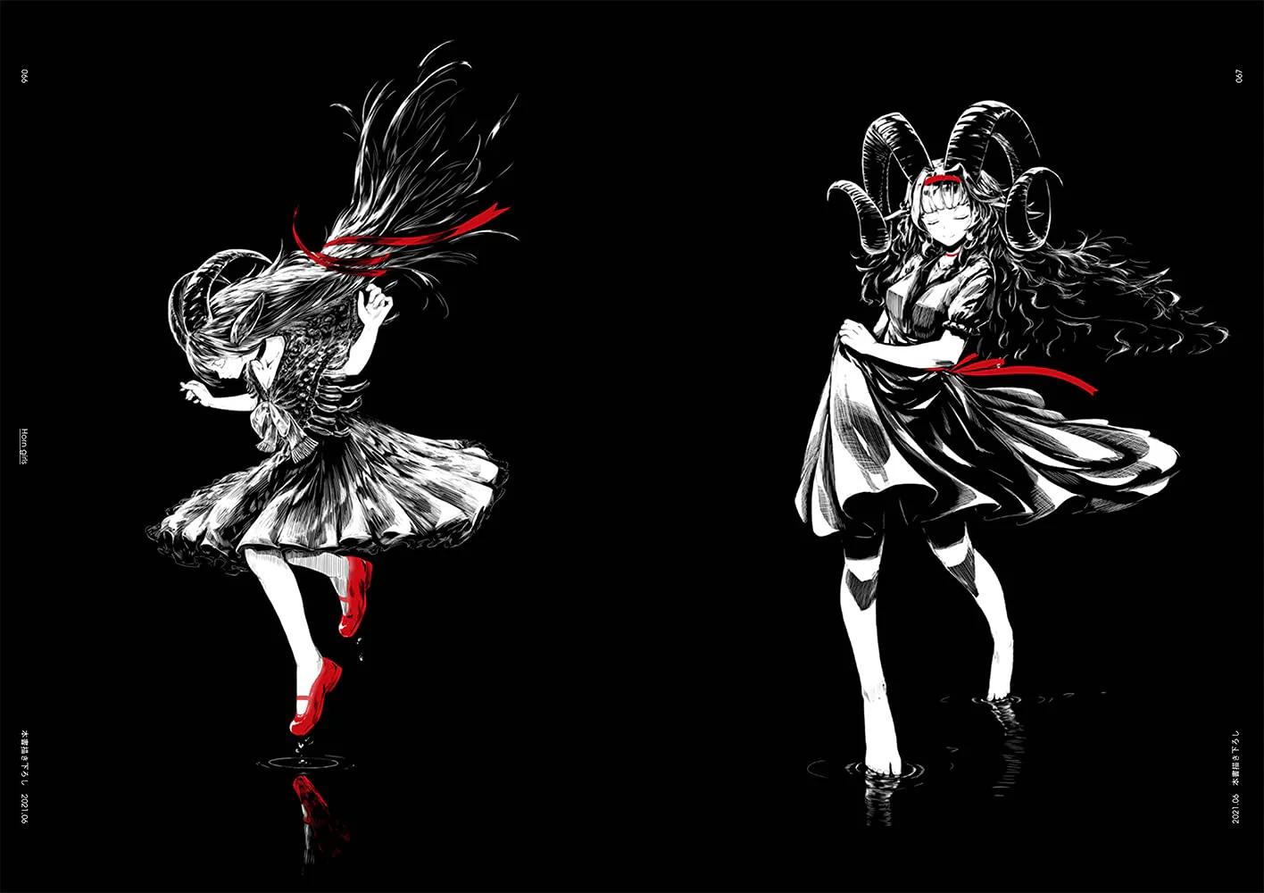 jaco Art Book Black & White Girls Illustration & Technique - Image 2