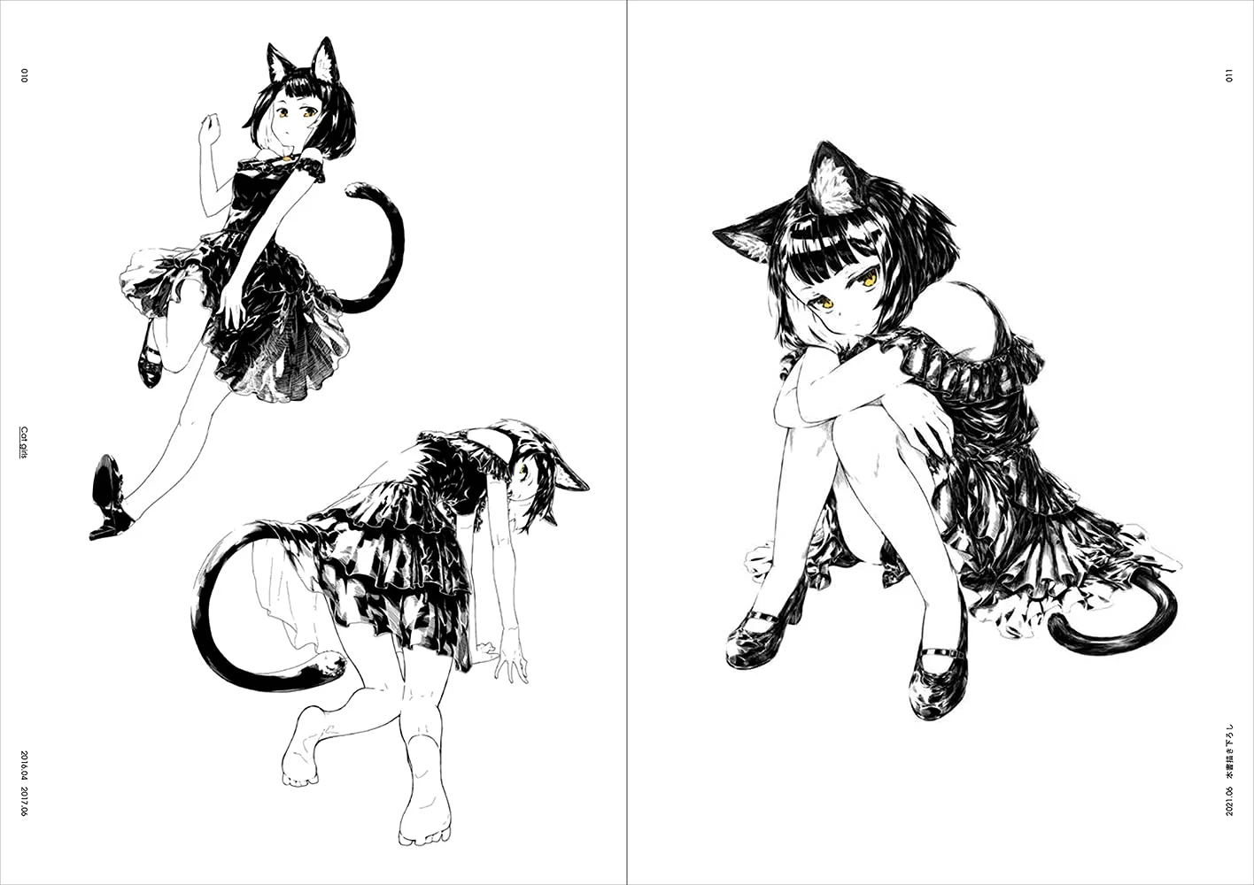 jaco Art Book Black & White Girls Illustration & Technique - Image 4