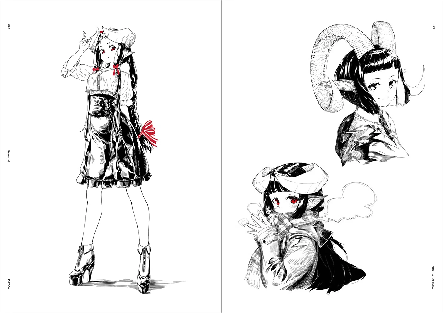 jaco Art Book Black & White Girls Illustration & Technique - Image 6
