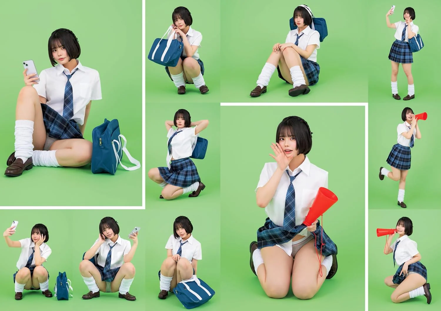 School Uniform Pose Collection - Image 4