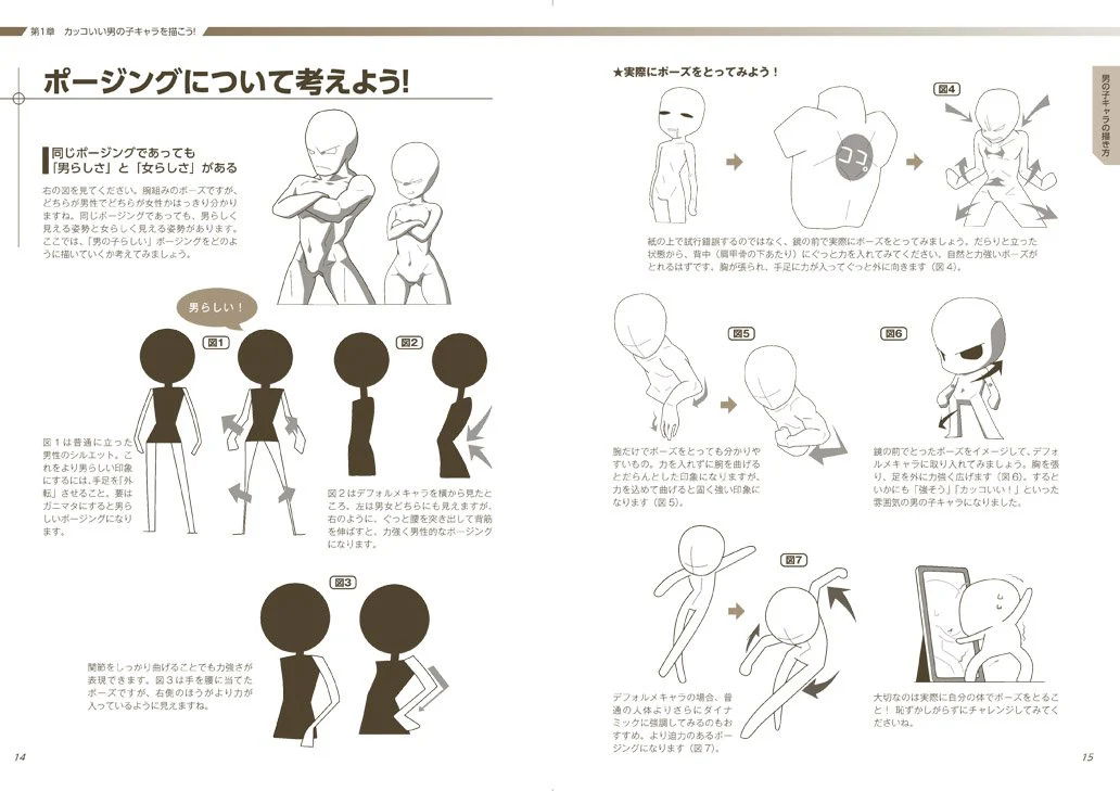 Super Deformed Pose Collection Boy Characters w/CD-ROM - Image 3